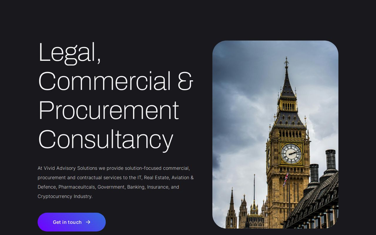 Vivid Advisory Solutions - Legal, Commercial and Procurement Consultancy